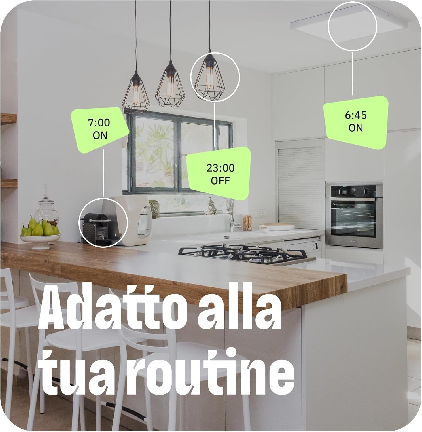 OMAJIN by Netatmo Set di 3 prese intelligenti, Timer, Monitoraggio Consumo