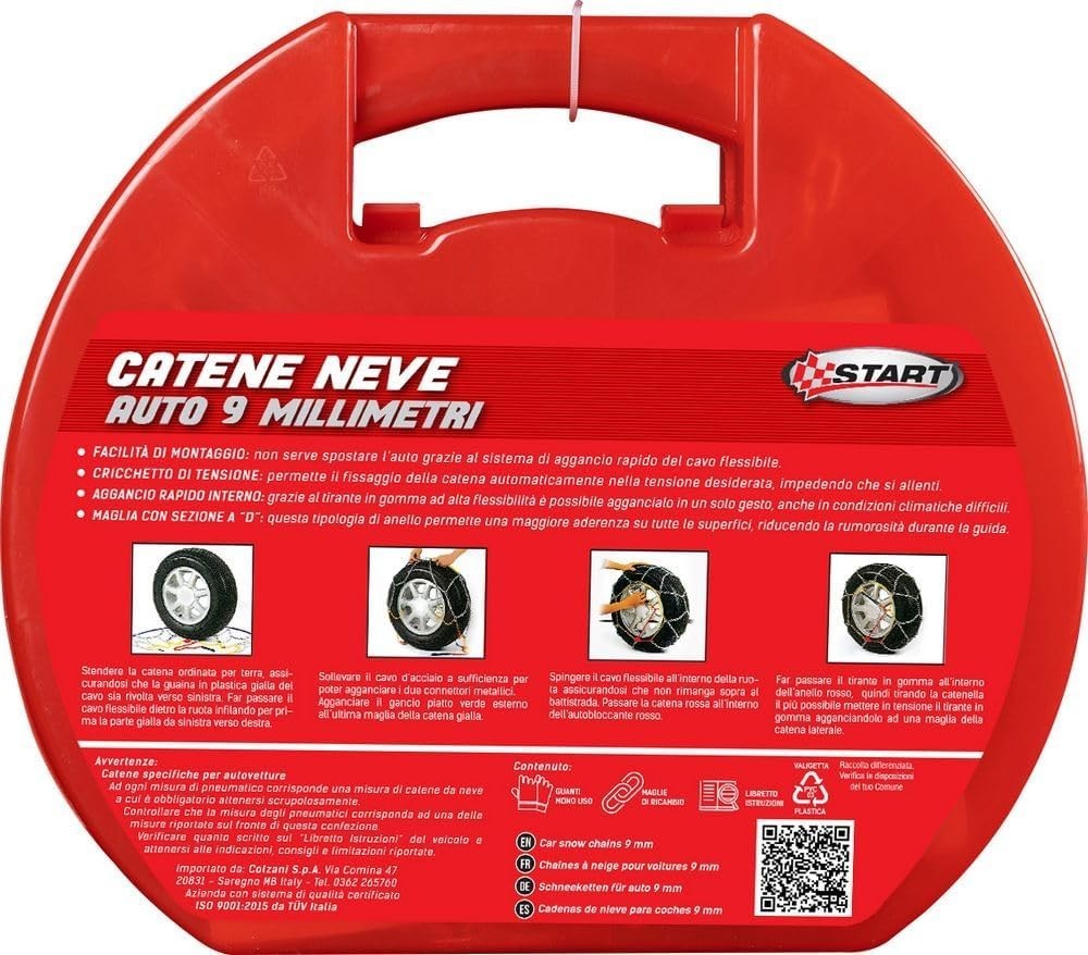 Catene da neve START 9 MM-GRUPPO 50 per cerchi da 13" 14" 15" 16"