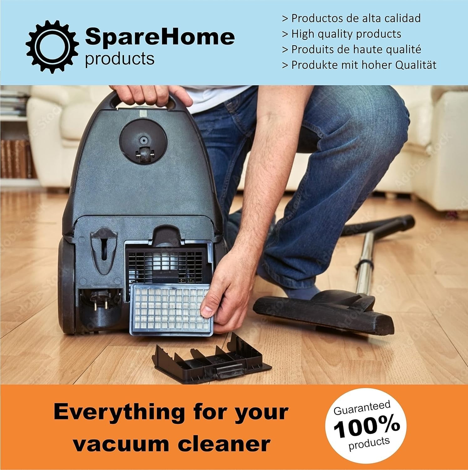 SpareHome 10 sacchetti ad alta filtrazione compatibili con aspirapolvere Einhell