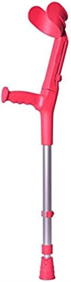 Stampella BCR in alluminio per bambini, Doppia regolazione, rosso corallo