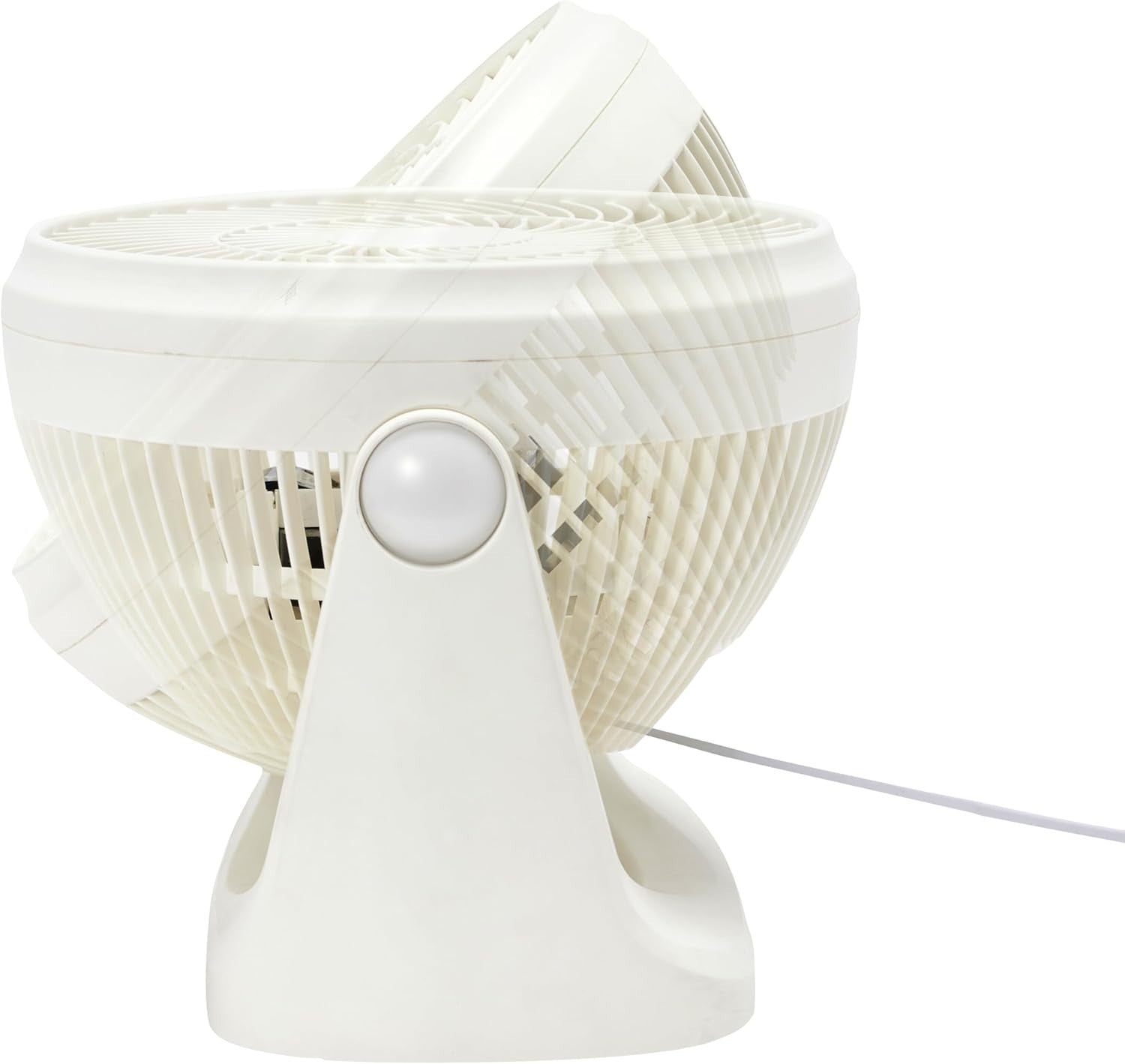 Amazon Basics Ventilatore da tavolo portatile 18 cm silenzioso, inclinabile