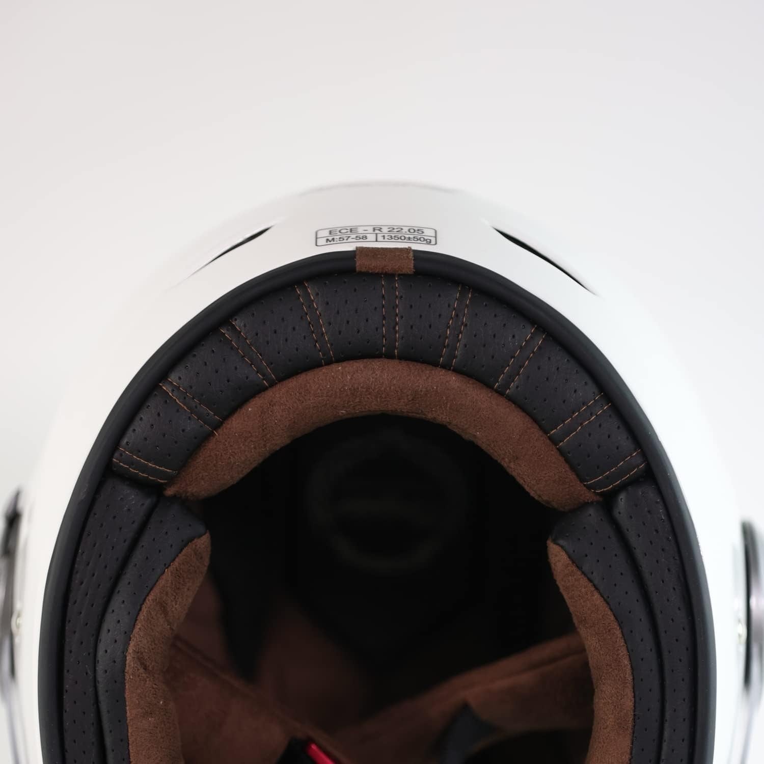 ORIGINE Casco moto integrale Casco vintage in fibra di vetro stile retrò TG S