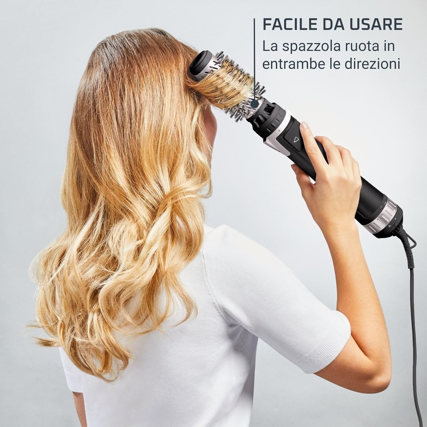 Rowenta Brush Activ' Dry & Style, Spazzola Rotante ad Aria Calda, 2 Spazzole