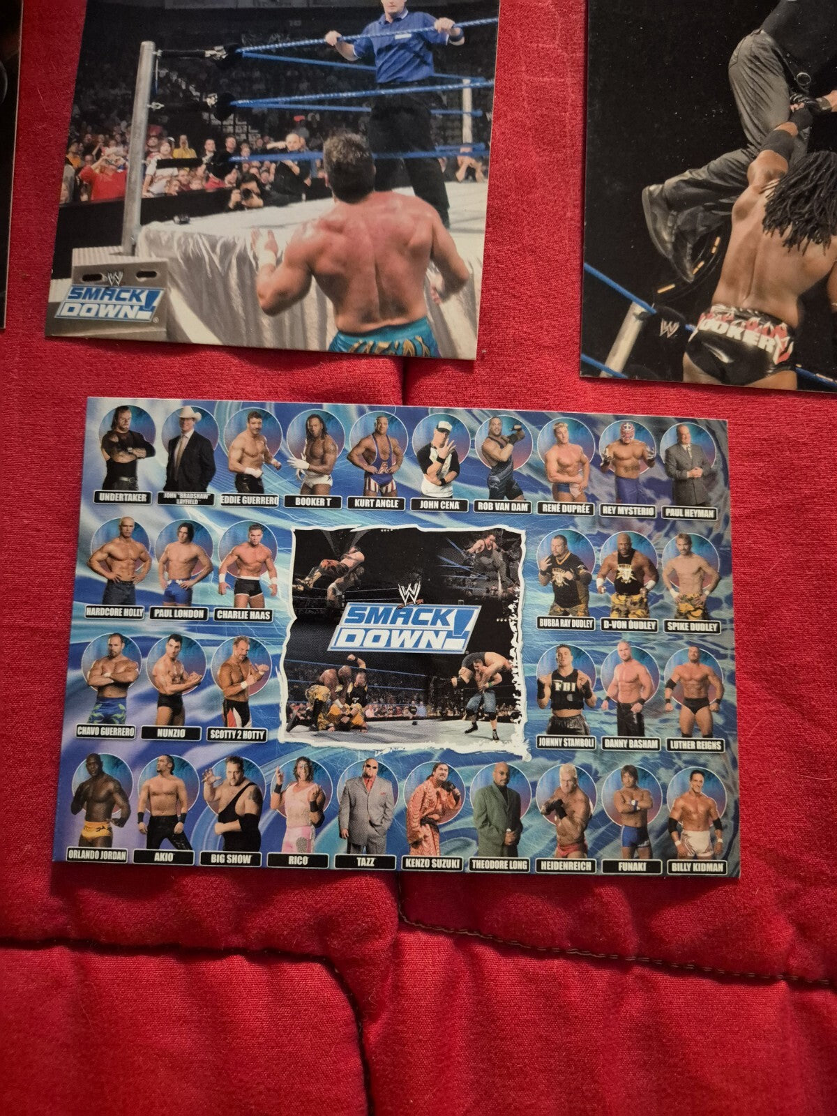 Lotto 10 cartoline WWE smackdown e raw anni 2004/2005 prodotte dalla edibas 