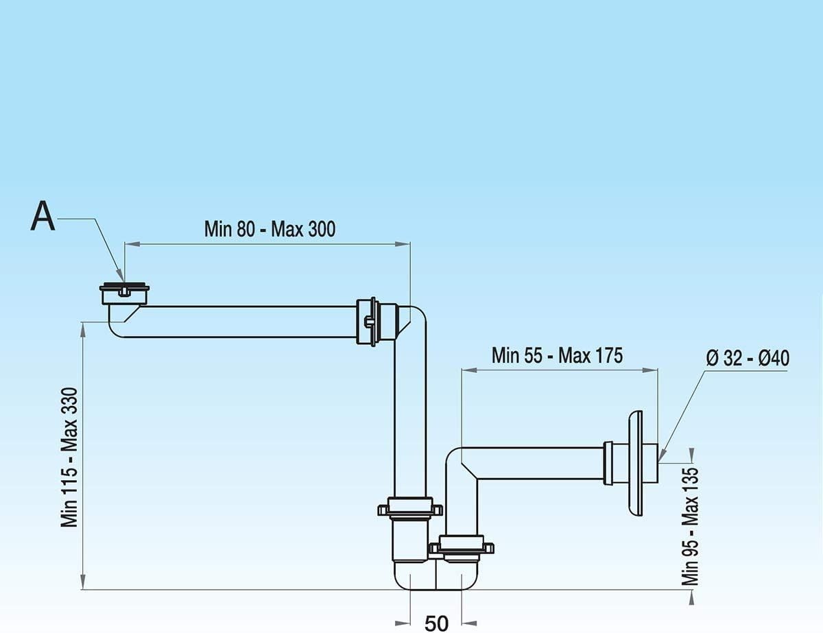 Sifone per lavabo Spazio bagno