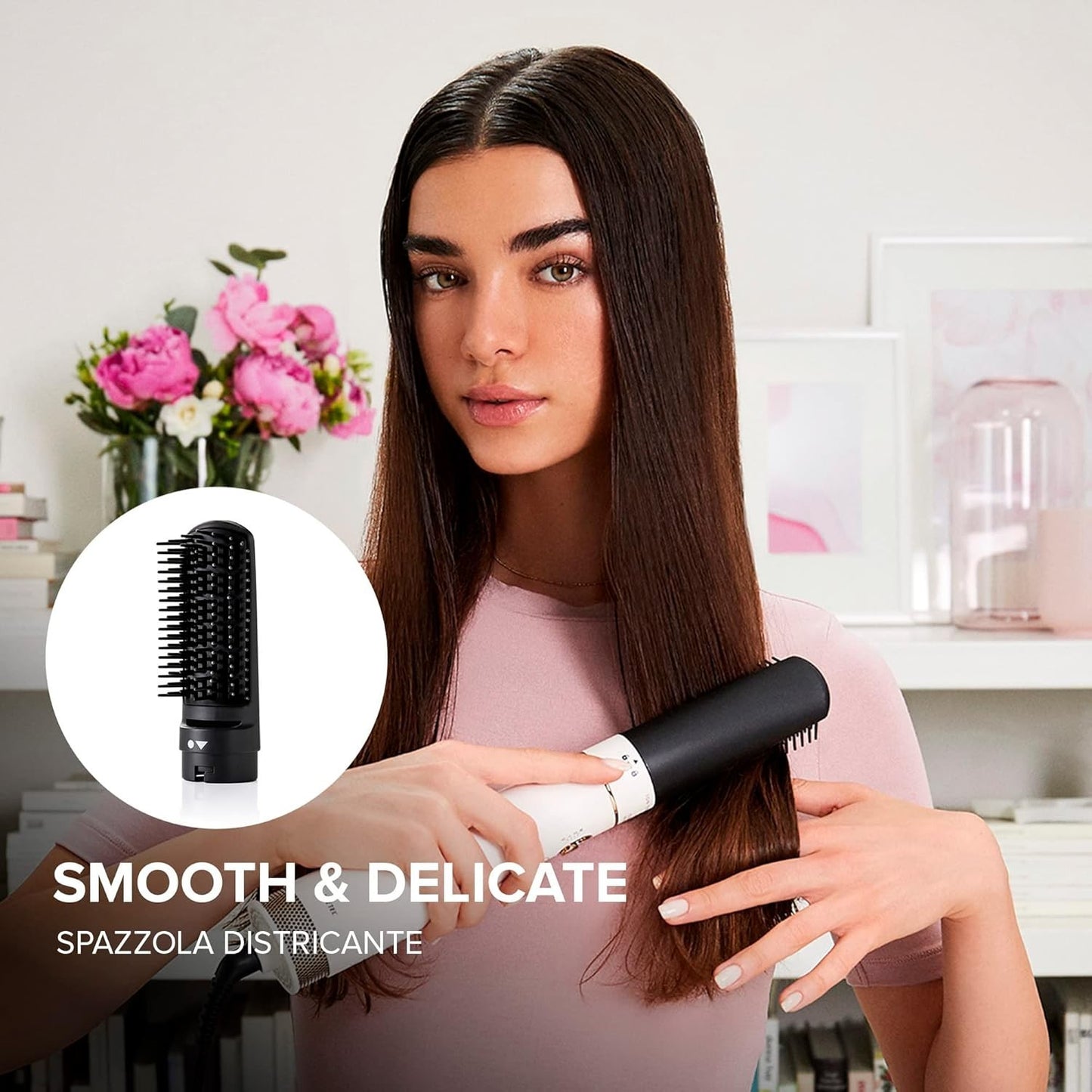 Bellissima Imetec Air Wonder, Spazzola Ad Aria Calda, Tecnologia a Ioni, 1000 W