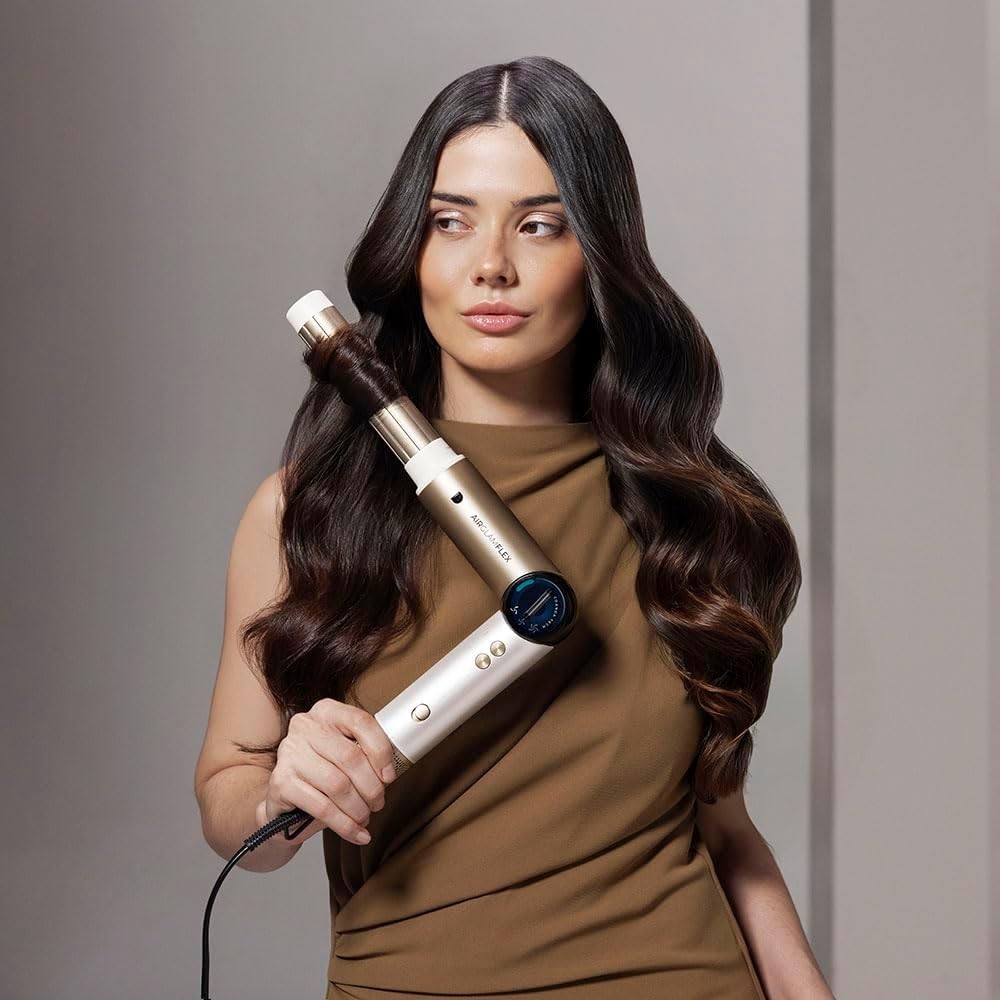 Cecotec Modellatore per Capelli 14 Testine AirGlam 14in1 Flex Champagne. 1400W