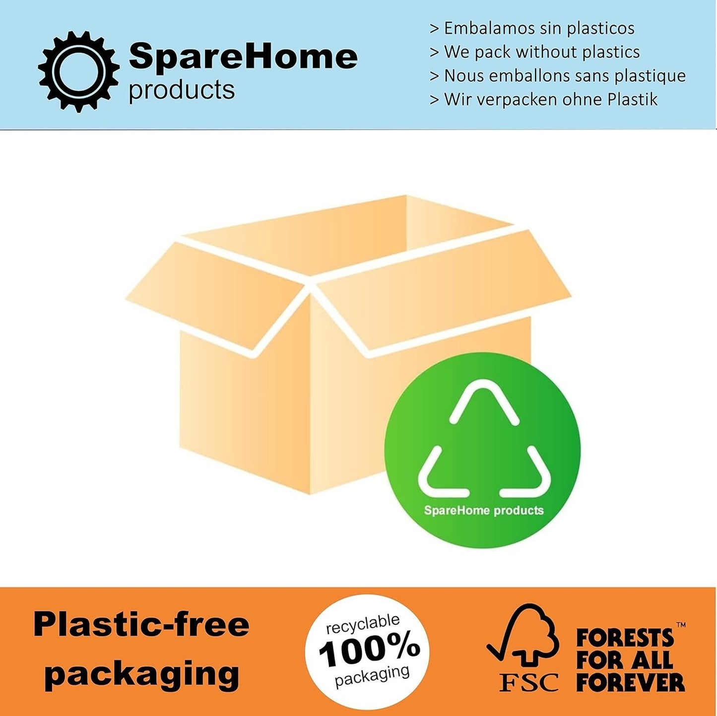 SpareHome 10 sacchetti ad alta filtrazione compatibili con aspirapolvere Einhell
