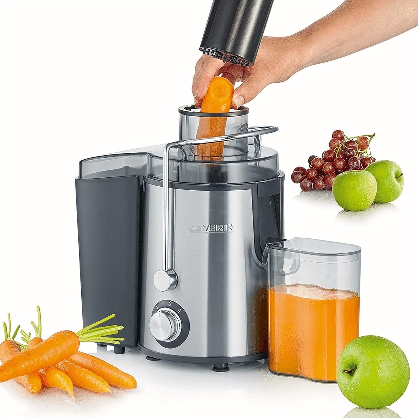 SEVERIN ES 3566 Centrifuga professionale 400W BPA Free, Acciaio Inox, 0,5L