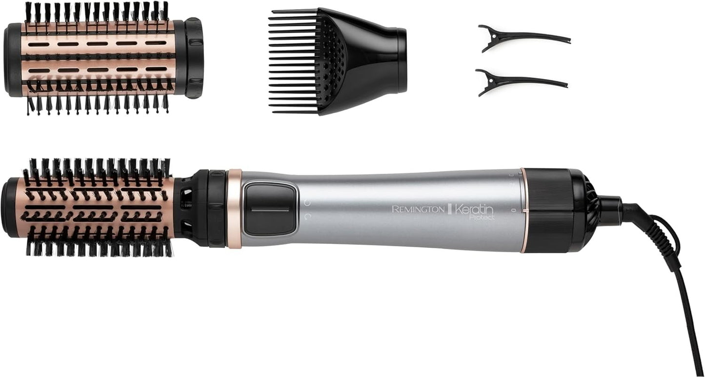 Remington Spazzola rotante per capelli, Asciugacapelli, 1000 W, Setole Morbide
