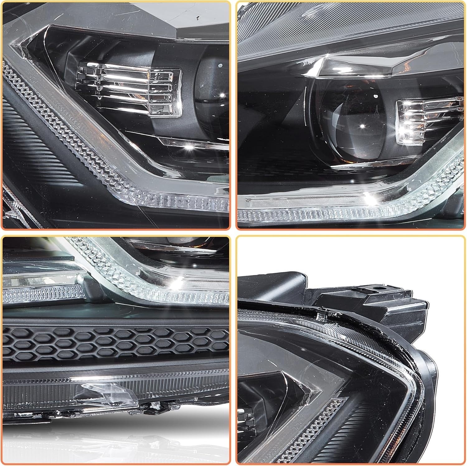 VLAND Fari per Golf 7.5 Golf MK7.5 Alogena 2017-2020 [non per GTI/Xeno/R line]