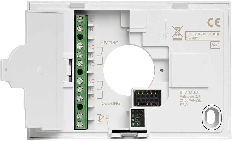 BTICINO SXW8002W Termostato WiFi Smarther2 with Netatmo, Termostato Caldaia