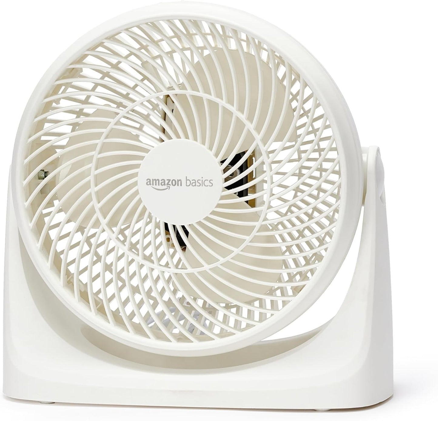 Amazon Basics Ventilatore da tavolo portatile 18 cm silenzioso, inclinabile