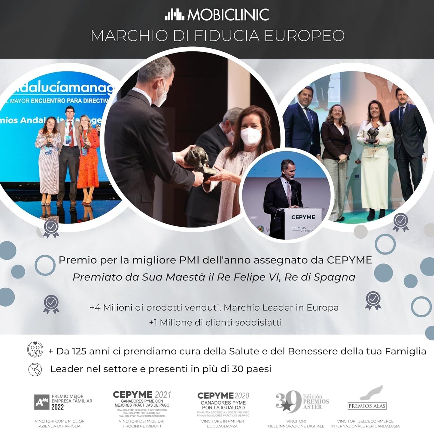 Mobiclinic, Schienale Regolabile, 5 Livelli di Inclinazione, Cuscino Imbottito