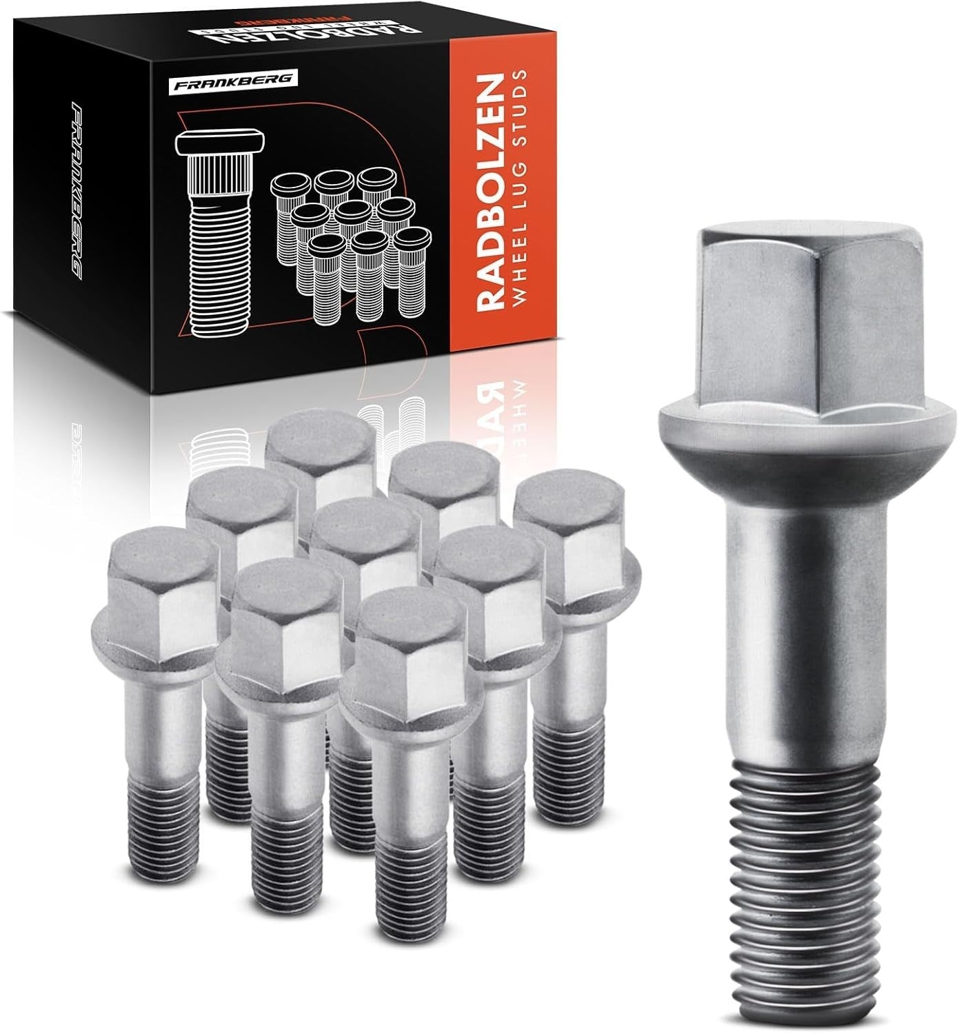 Frankberg 10x Bulloni per ruota Vite ruota Compatibile con 124 190 Classe A Clas