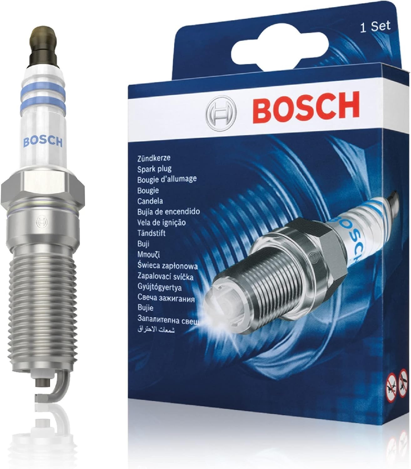 Bosch 0242229902 (+39) Candela Di Accensione Bosch Nickel - set da 4 pezzi