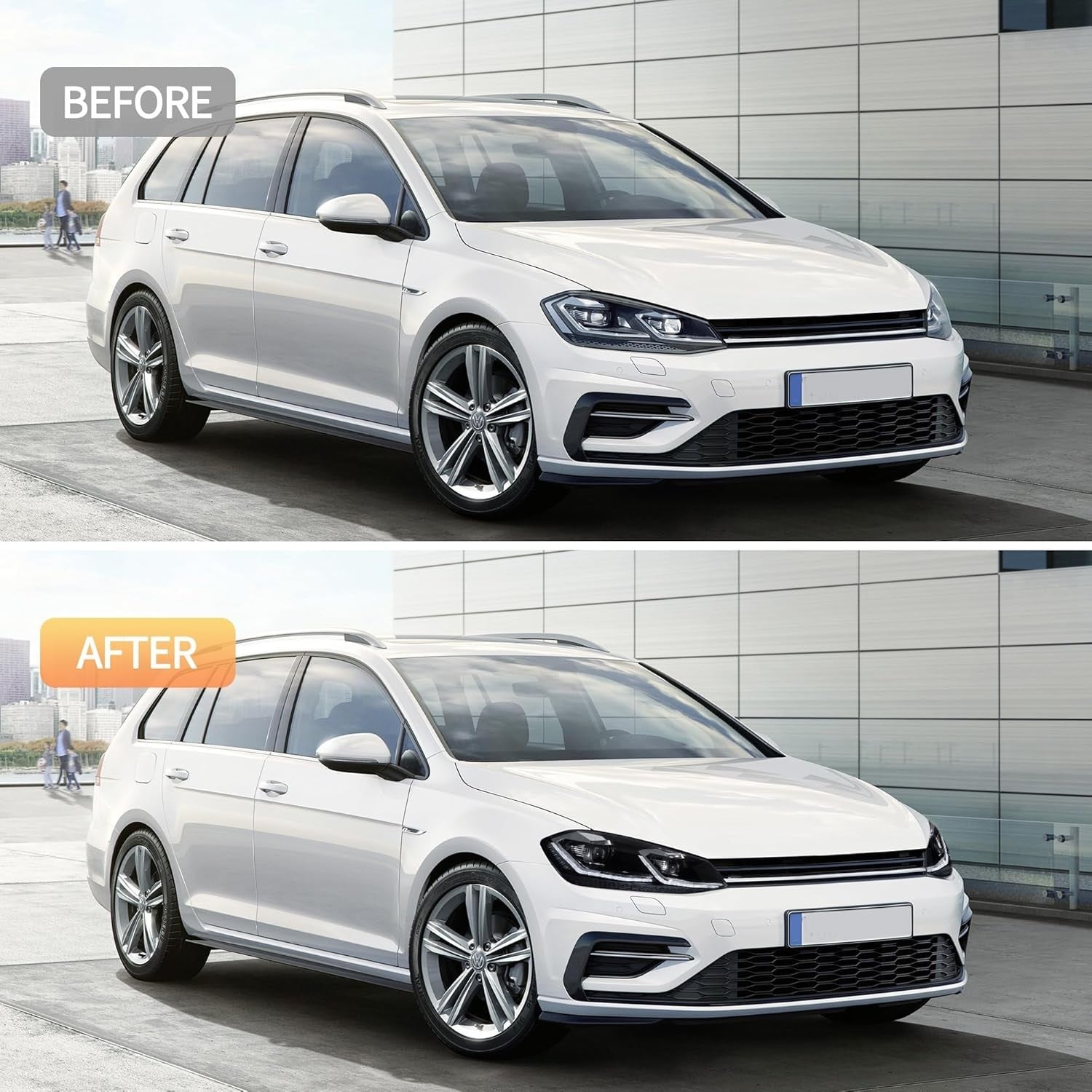VLAND Fari per Golf 7.5 Golf MK7.5 Alogena 2017-2020 [non per GTI/Xeno/R line]
