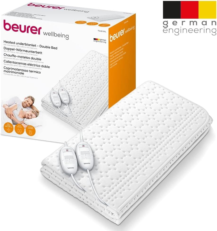 Beurer TS 26 Coprimaterasso Termico Scaldaletto Matrimoniale Micropile Traspiran