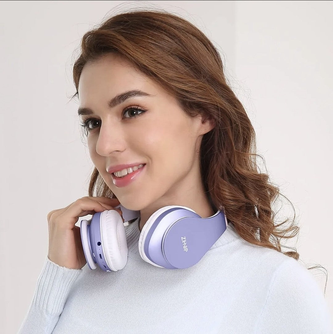 ZIHNIC Cuffie Bluetooth Over Ear, senza fili, con isolamento acustico senza Fili