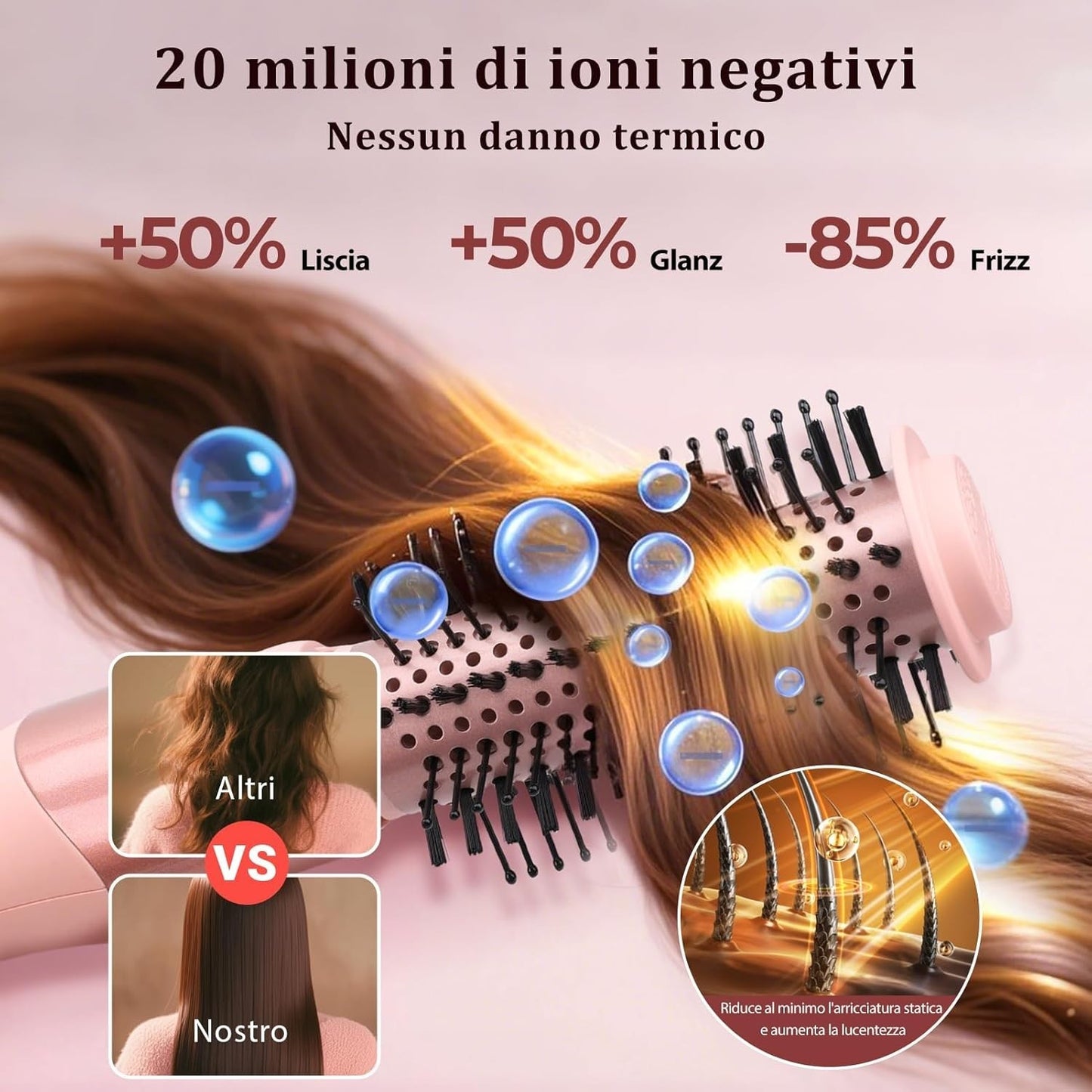 AraSyelon 9 in 1 Styler Multifunzione per Capelli - Phon Professionale, Spazzola