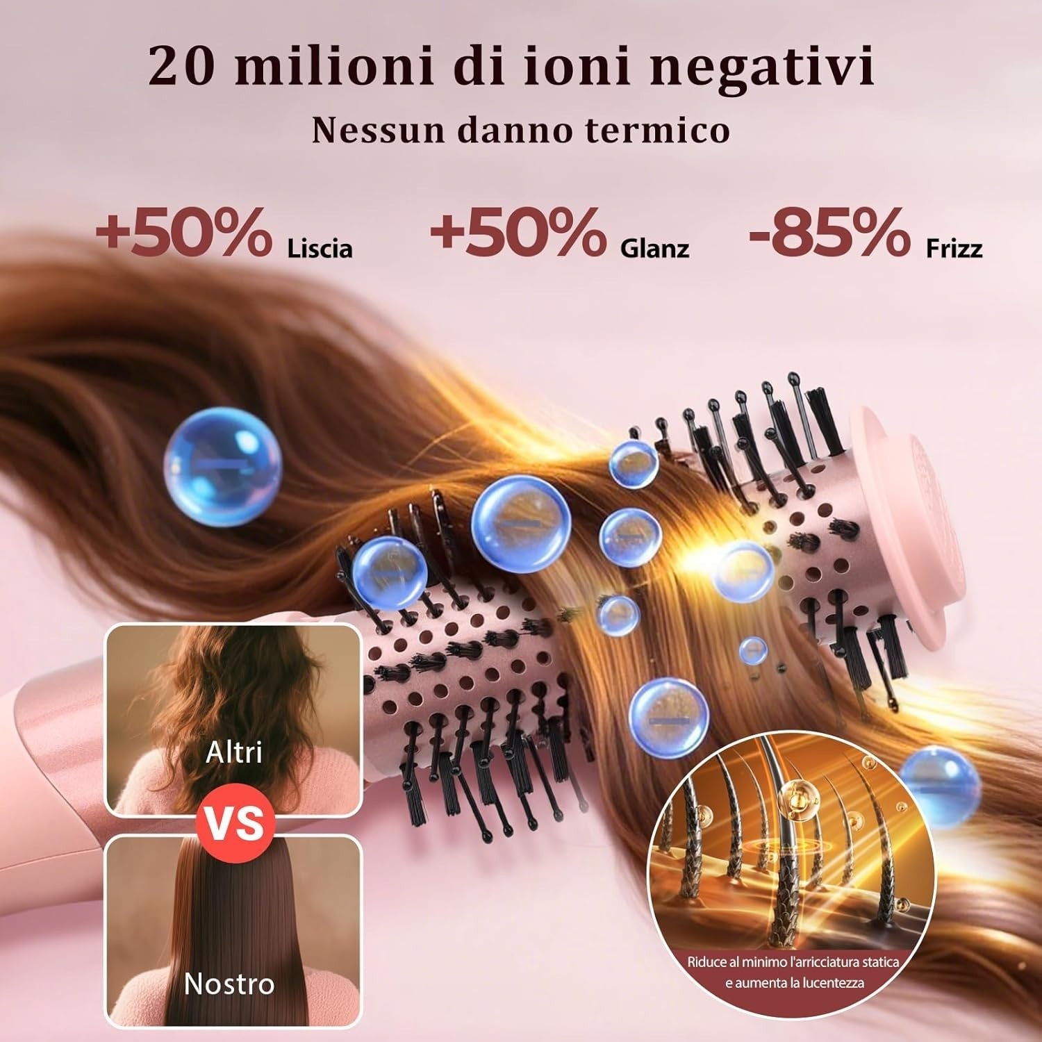 AraSyelon 9 in 1 Styler Multifunzione per Capelli - Phon Professionale, Spazzola
