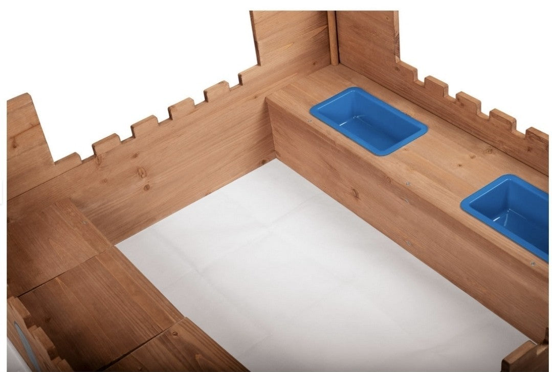 Sabbiera CASTELLO DEL CAVALIERE PLAYTIVE In legno 113x113cm 