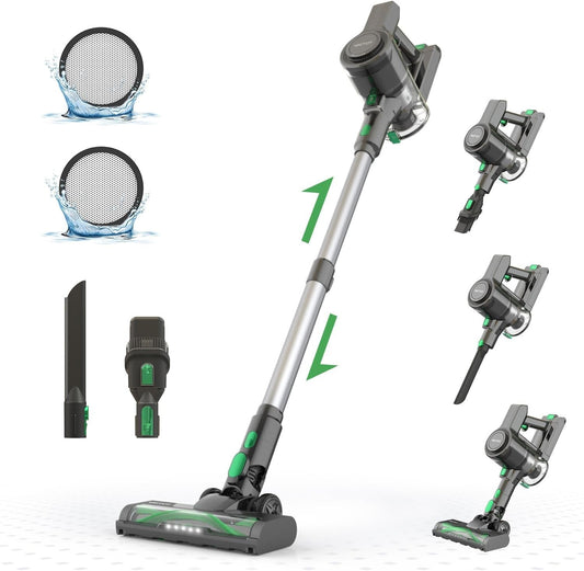 Vactidy V9 Aspirapolvere Senza Fili, 30KPa Scopa Elettrica Senza Fili, 250W