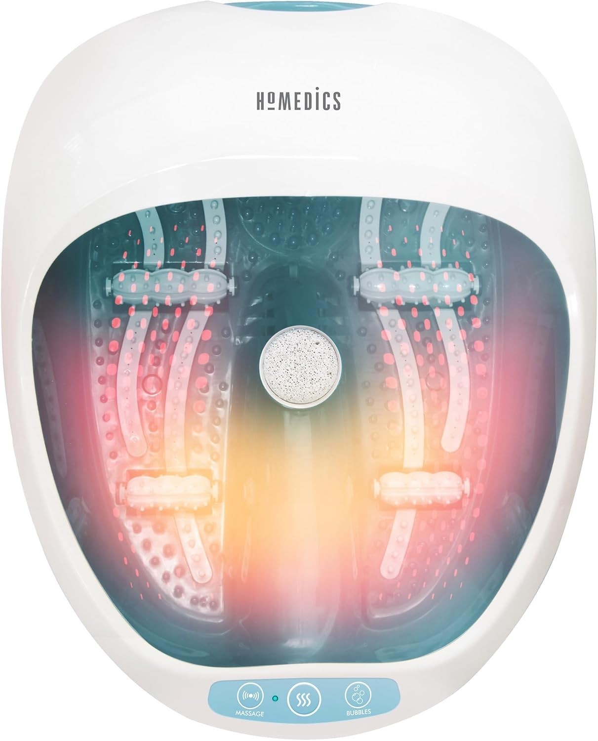 Homedics Pediluvio Massaggiatore Piedi 4 in 1 - Idromassaggio, Magnetoterapia