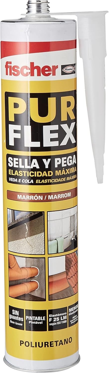 Fischer Purflex Teak, Sigillante Poliuretanico Monocomponente colore grigio