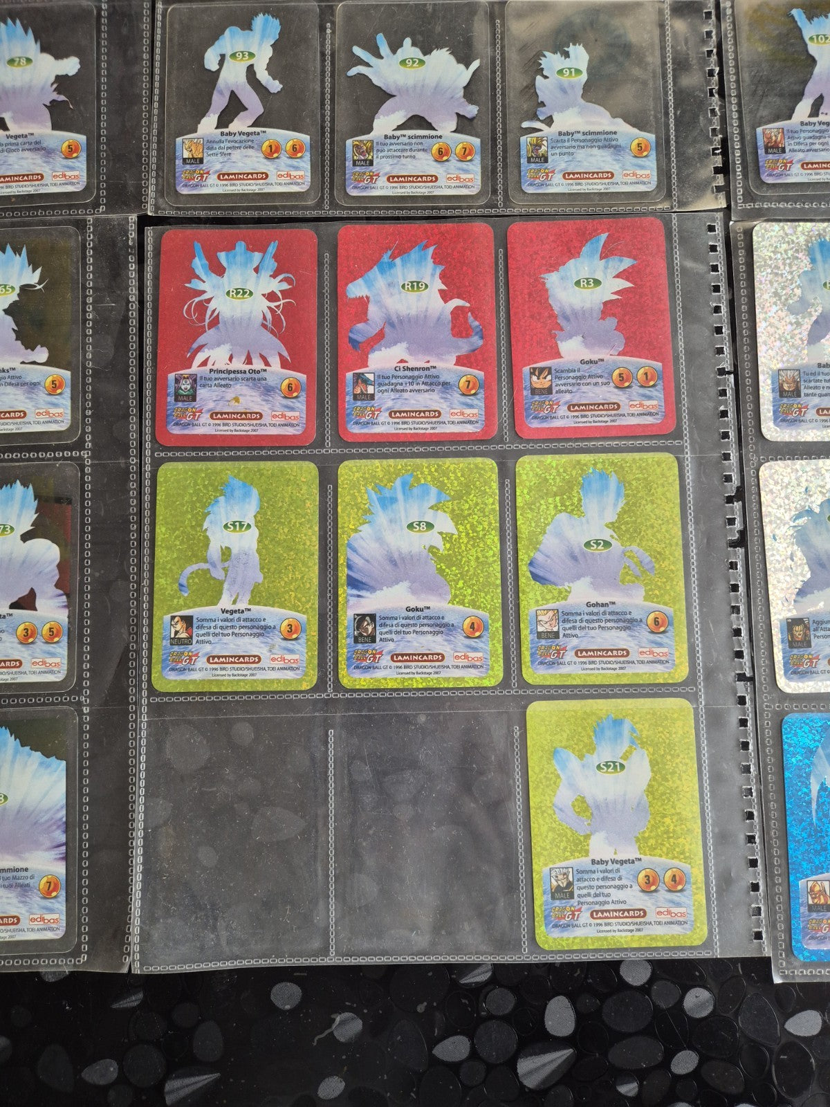 Lamincard Dragonball Gt Lotto Da 88 Card Come In Foto In Buone Condizioni 