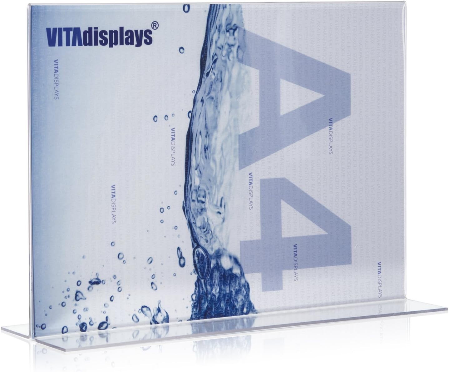 VITAdisplays Supporto a T formato orizzontale, espositore da tavolo, espositore