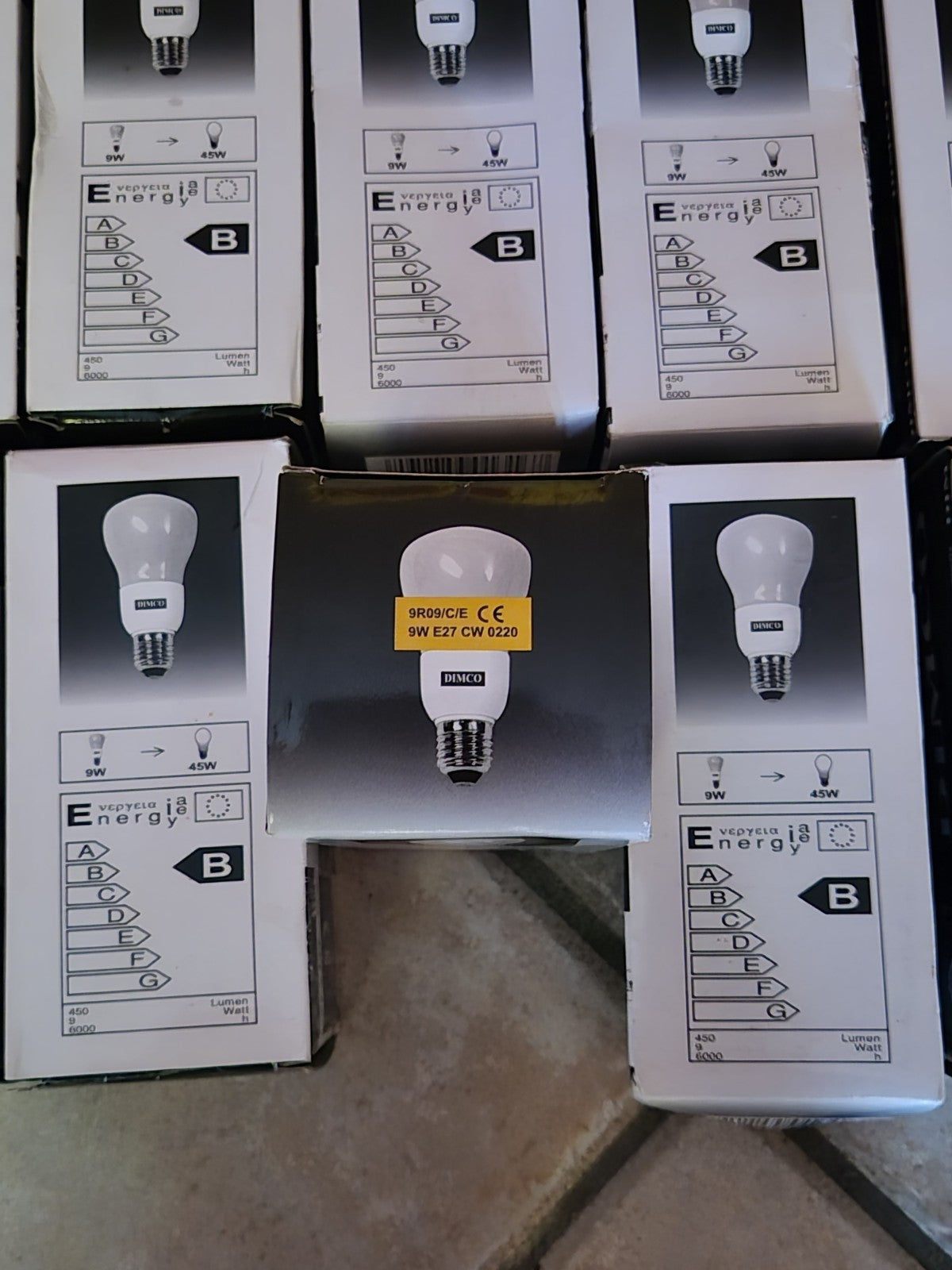 10 lampadine a LED a goccia da 9W risparmio energetico attacco E27 bianco Freddo