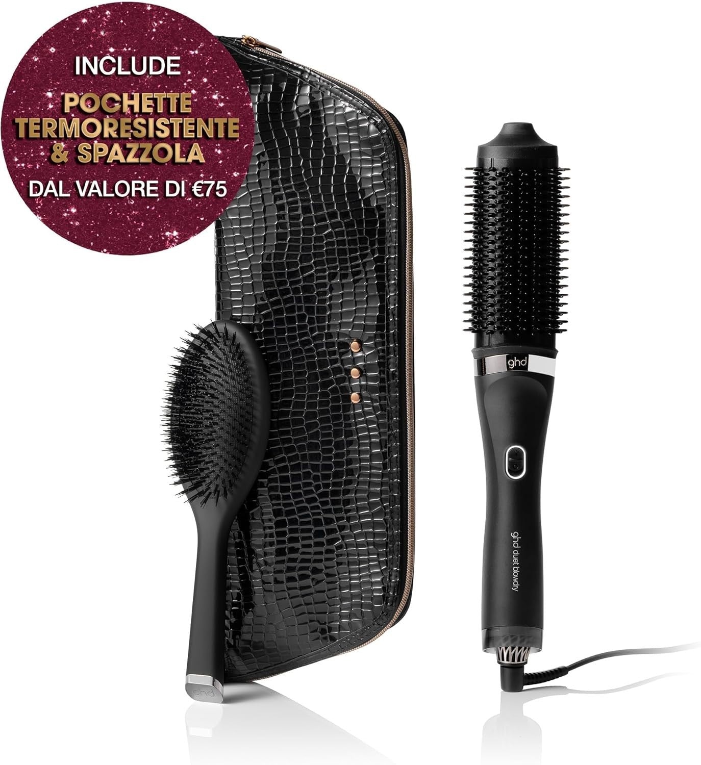 ghd Set Regalo Duet Blowdry, Include Spazzola Asciugacapelli Lisciante 2-in-1