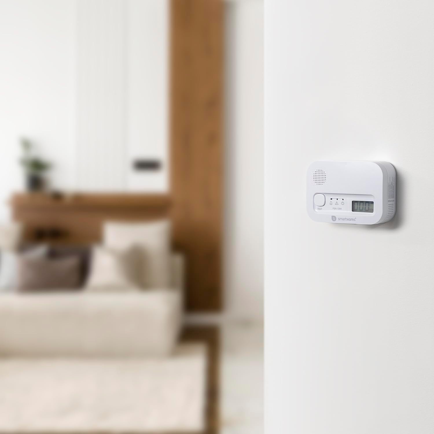 Smartwares Rilevatore di Monossido di Carbonio - Sensore di 10 anni - FGA-13041