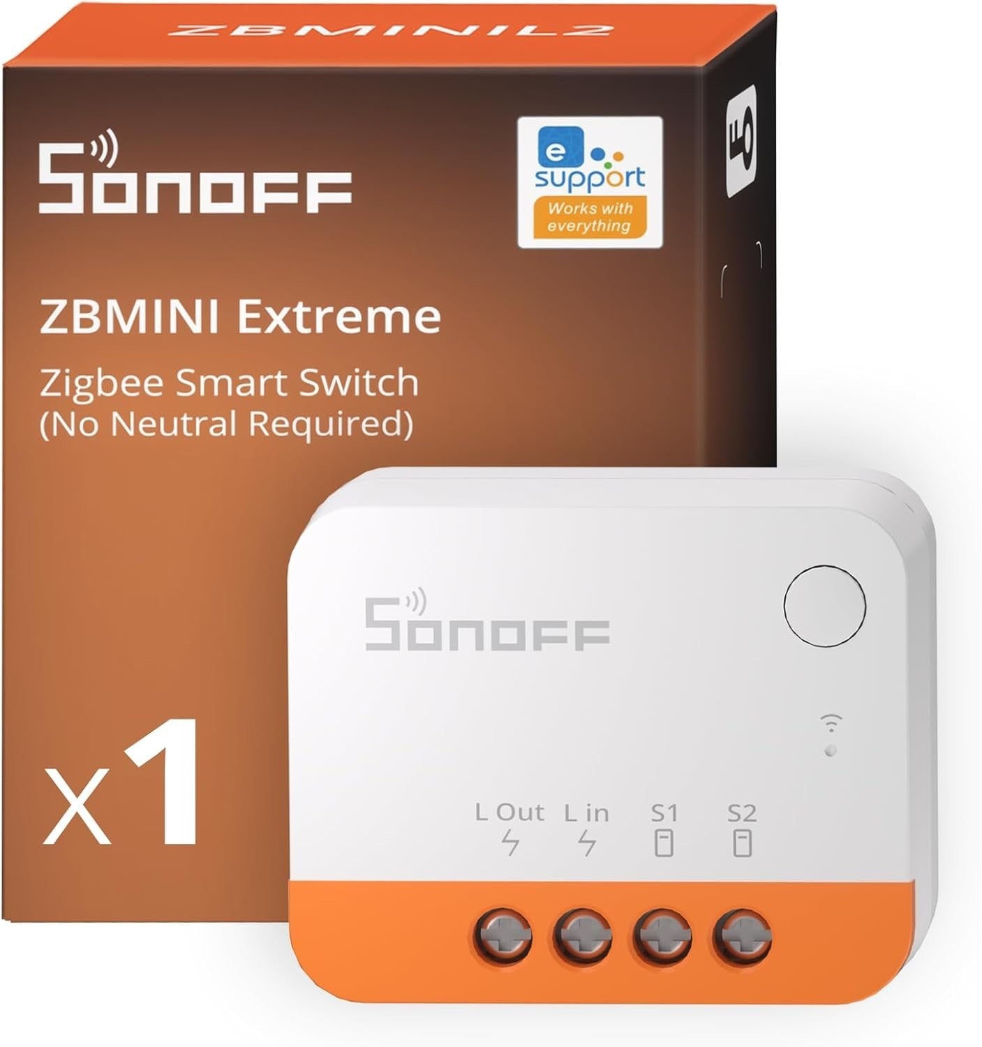 SONOFF Zigbee Smart Switch nessun conduttore neutro richiesto funziona con Alexa