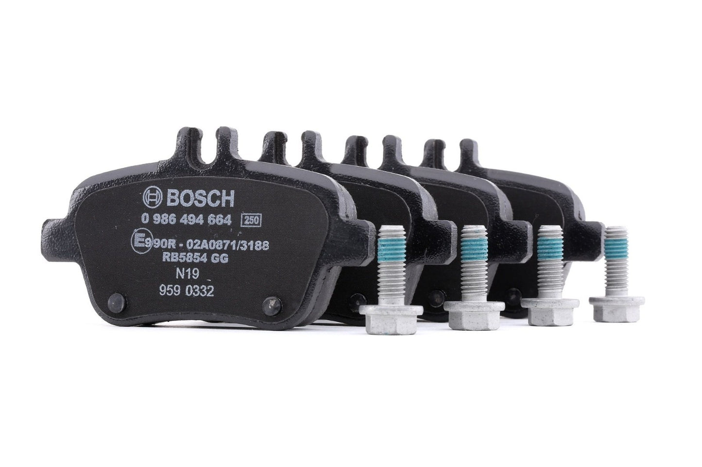 Bosch BP1509 Pastiglie Freni Auto,  Asse Posteriore, 0986494664, mercedes-benz