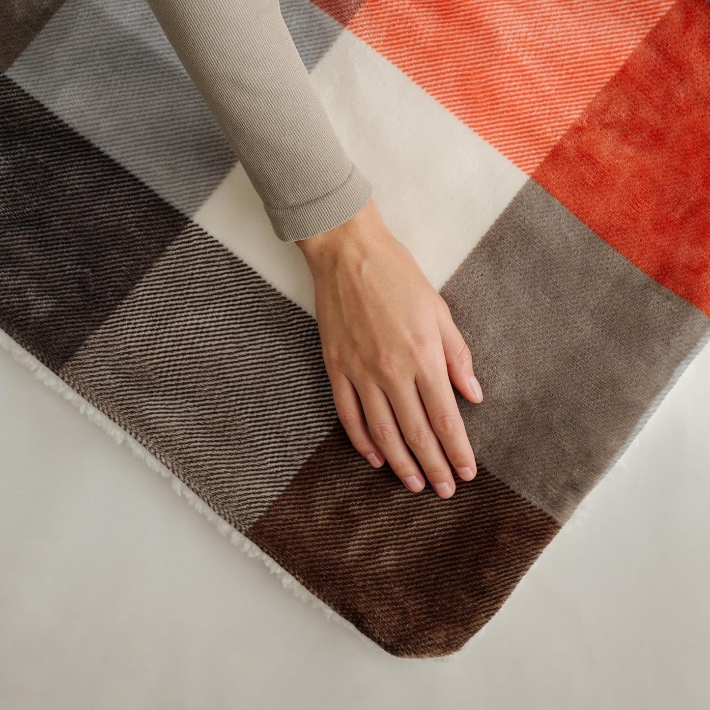 Imetec CaldoPlaid Tartan Festival, Plaid riscaldabile, Morbida coperta elettrica