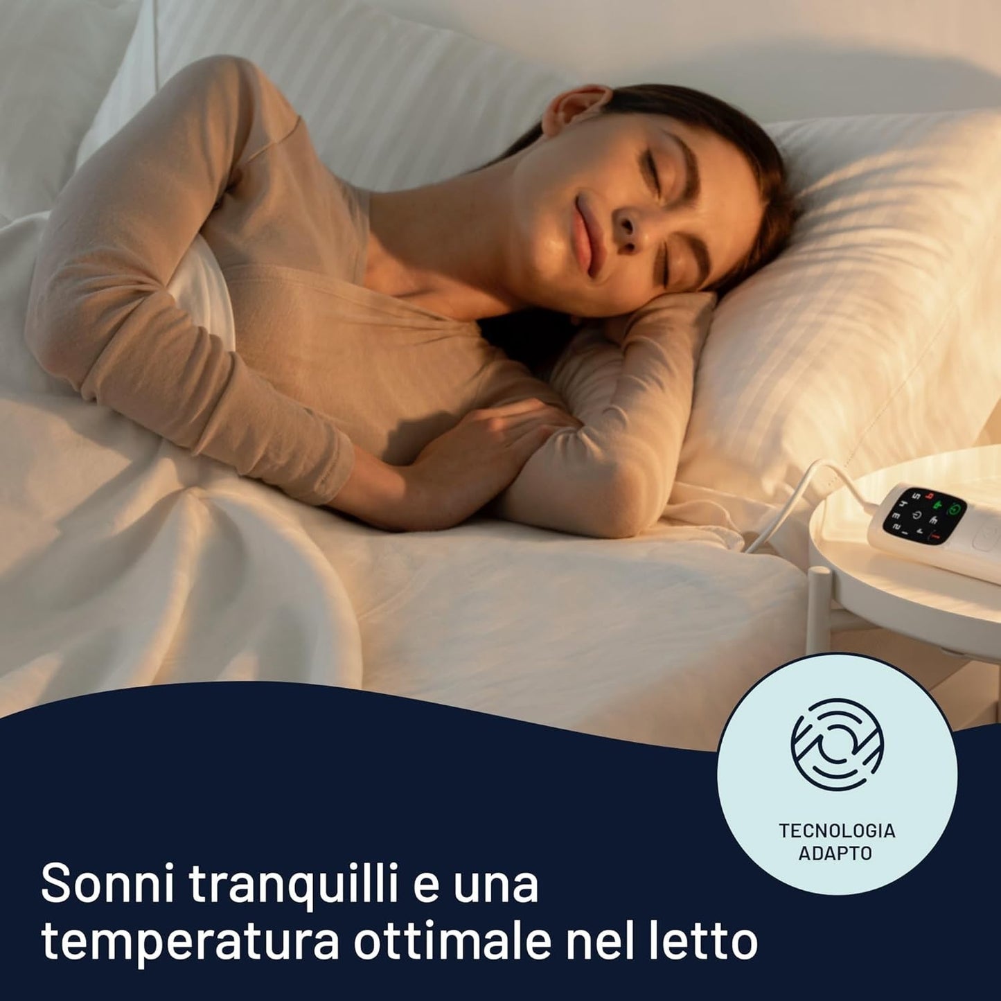Imetec Adapto Scaldasonno Matrimoniale 150x160 - Scaldaletto Elettrico 100% Lana