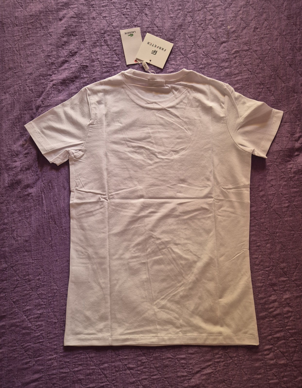T-shirt Lacoste tg S girocollo nuova con cartellino e Busta