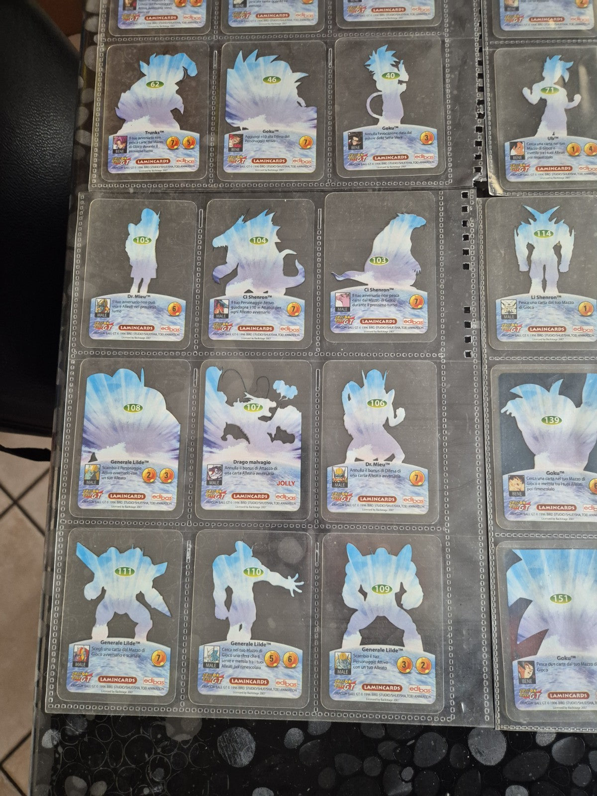 Lamincard Dragonball Gt Lotto Da 88 Card Come In Foto In Buone Condizioni 