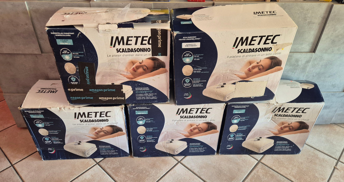Imetec Adapto Scaldasonno Matrimoniale 150x160 - Scaldaletto Elettrico 100% Lana