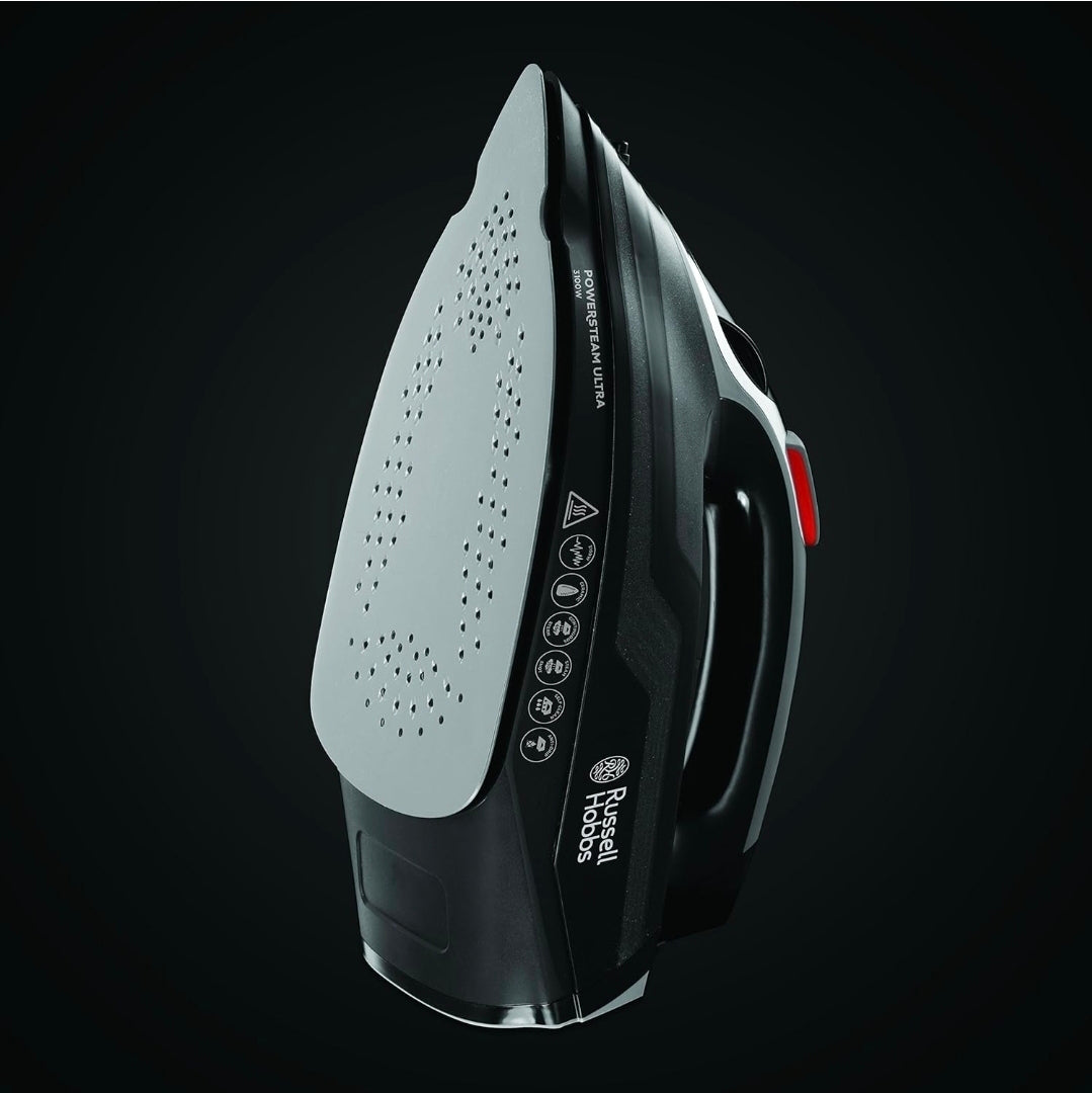Russell Hobbs Ferro da Stiro a Vapore [3100W, 210 g/min Boost di Vapore Extra, 70 g/min di Vapore] Serbatoio da 350 ml, Ceramica, Autopulizia e Funzione Spray, Anticalcare, Anti-goccia 20630-56