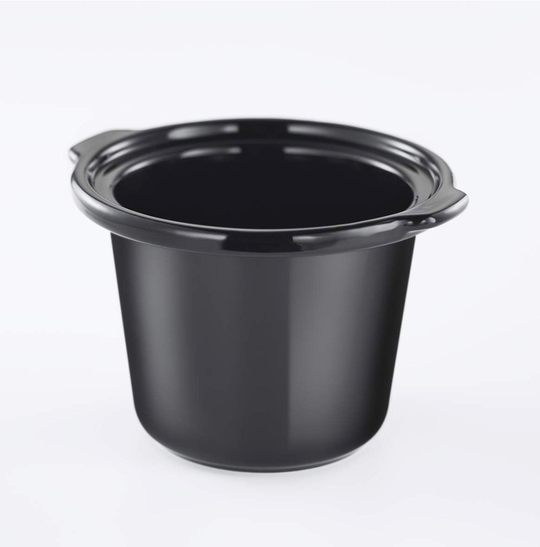 Russell Hobbs Pentola a cottura lenta compatta, 2L, Pentola rimovibile in ceramica, 3 temperature, 145 W, Acciaio Inox, Compact Home Slow Cooker 25570-56