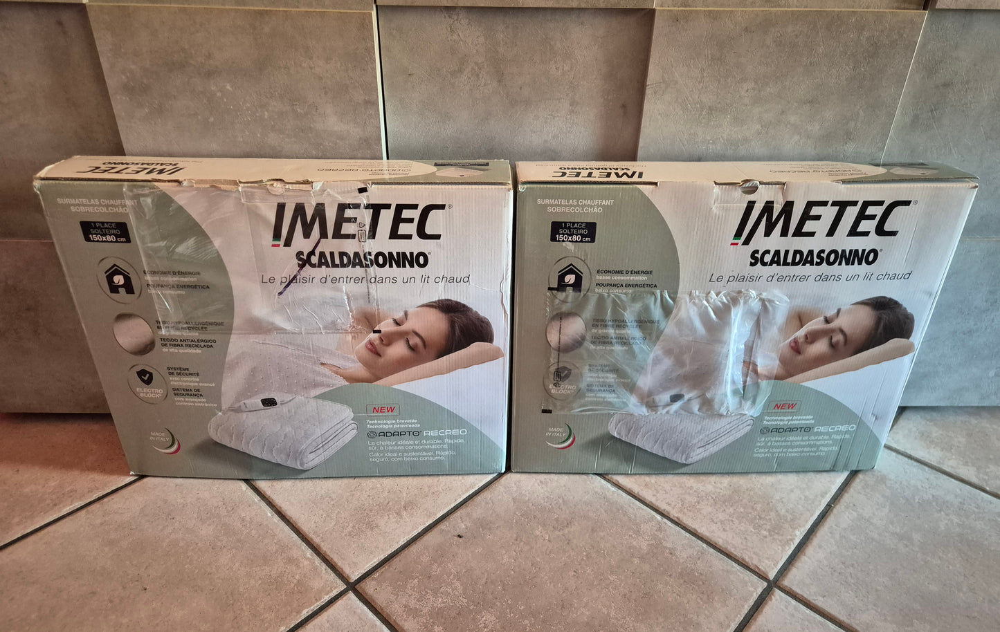 Imetec Scaldasonno Adapto Recreo, Singolo 150 x 80 cm, Riscaldamento Rapido