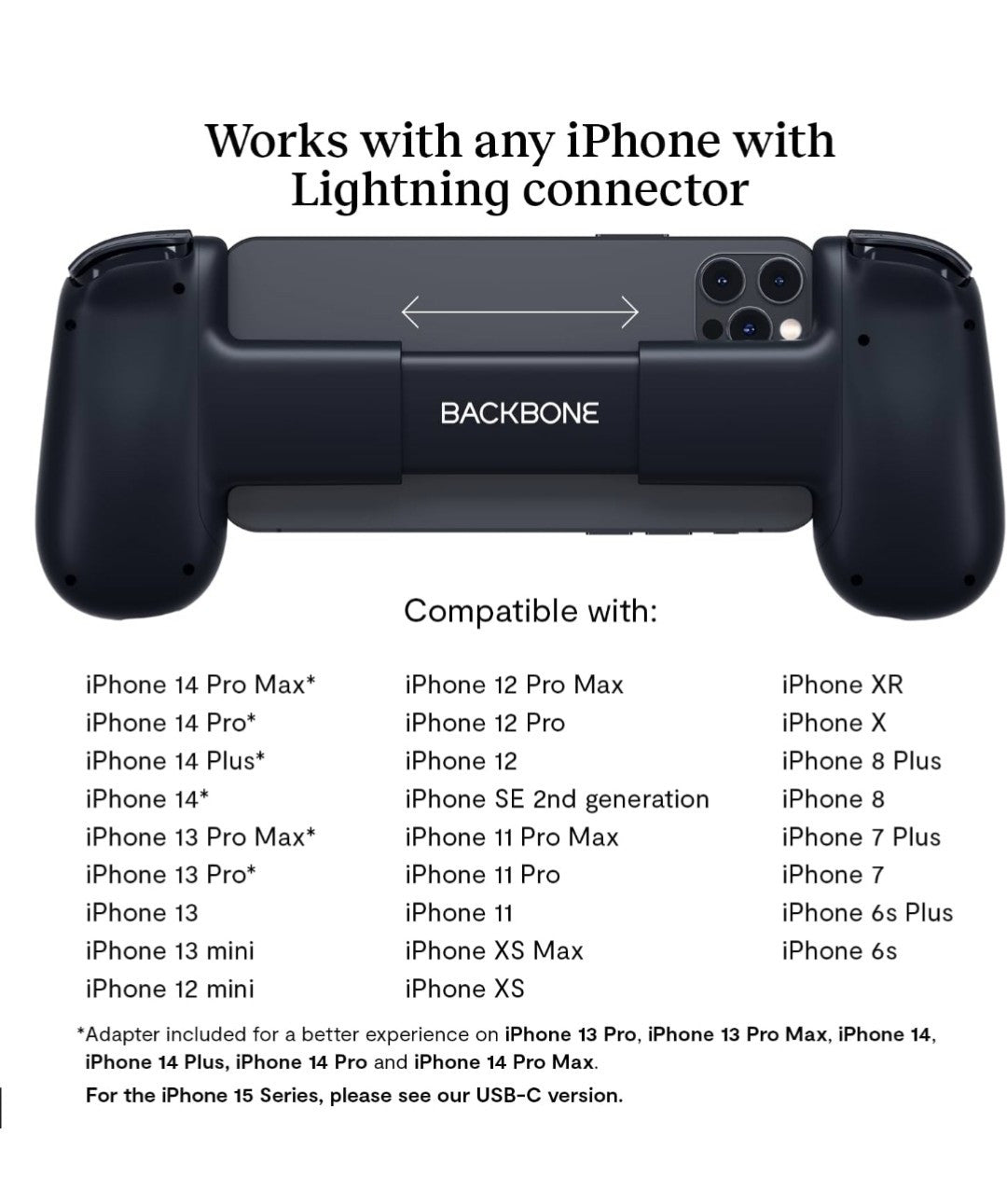 BACKBONE One Mobile Gaming Controller per iPhone (Lightning) - Trasforma il tuo