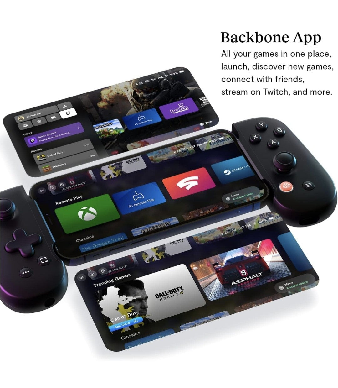 BACKBONE One Mobile Gaming Controller per iPhone (Lightning) - Trasforma il tuo